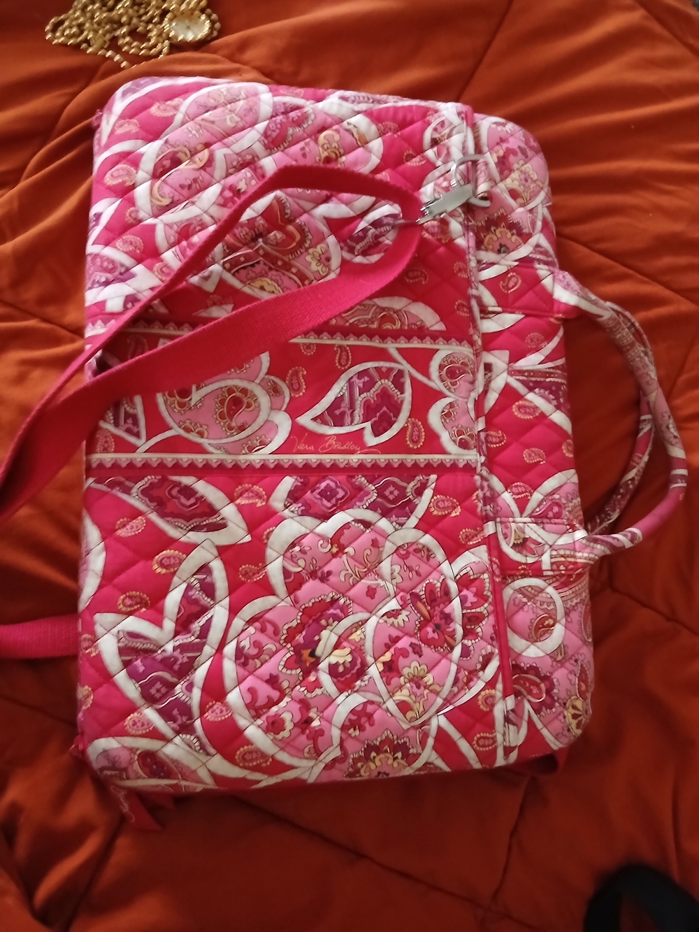 Vera Bradley Pink Quilted Crossbody Tote